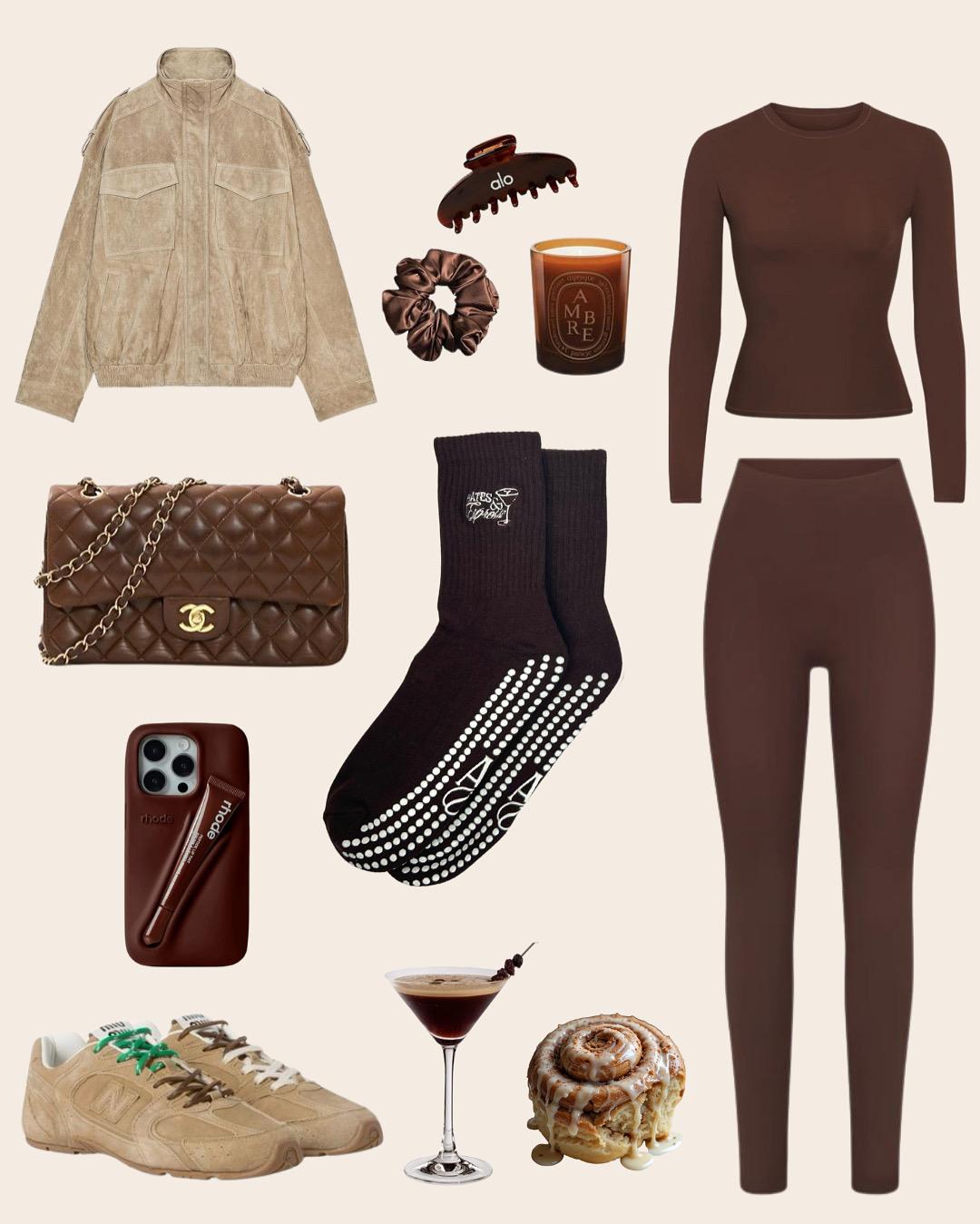 The Espresso - Chaussettes Antidérapantes de Pilates Allure Community
