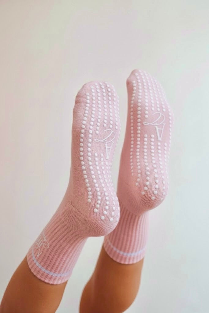 The Blush - Chaussettes Antidérapantes de Pilates Allure Community