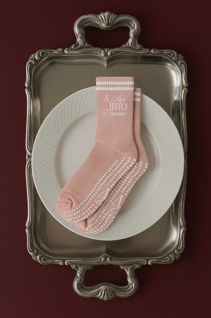 The Blush - Chaussettes Antidérapantes de Pilates Allure Community